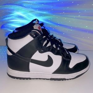 Nike pandas dunk high - university red